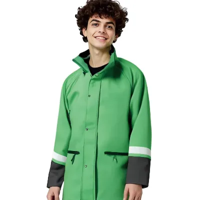 Reflective Waterproof Colorblock Delivery OutfitWaterproof Colorblock Shiny Delivery Waterproof Reflective Outdoor Jacket