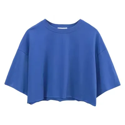 New Fashion t Shirt Women's Crop Top Custom Your's Design High Quality Crop Top