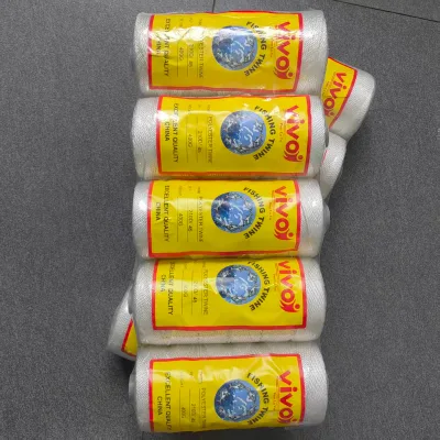 HT 210D High Strength Eco-Friendly Abrasion-Resistant 0.3mm Diameter 3-4 Strand Nylon/Polyester Fishing Twine for Deep Fishing