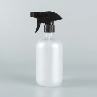 Best Selling 300ML 400ML 500ML Squeeze Spray PET Bottle Colorful Round Shoulder Boston Bottle With Square Trigger Pump