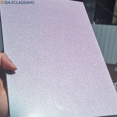 Distinctive Shimmering Outdoor Building Exterior Wall Cladding Iridescent Pre-Coated Fireproof Water Resistant Fibre Cement
