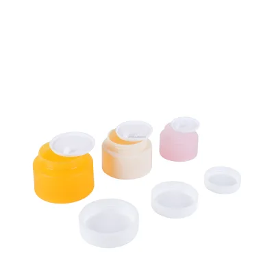 Special Design Custom Color PP Blue Matte Cosmetics Jar 100ml Double Wall Plastic Jar Eye Cream Jar Moisturizer Container