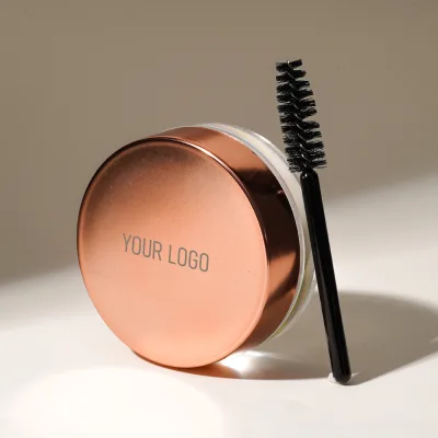 Wholesale Private Label Brow Wax-Freeze Eyebrow Gel Herbal and Mineral Makeup with Eyebrow Brush Chemical-Free Ingredients