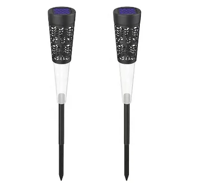 Modern Outdoor Solar Lamp for Garden and Landscape Decoration with Hollow Out Flower Design
