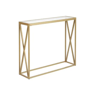Elegant Style Natural Nordic Design a Sleek Boho-Chic Design Iron Gold Console Table Luxury