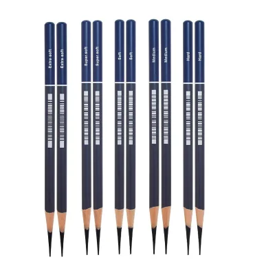 Gold Faber-Castell Student Art Exam Basswood Black Sketch Charcoal Super Soft/ Extra Soft /soft/Medium /Hard Drawing Pencil