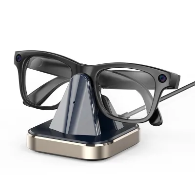 Charging Station Base Stand Dock Charger for META RayBan Glasses AI Wayfarer Skyler Smart Metal Material