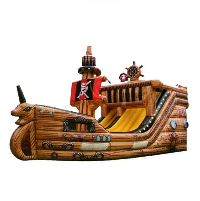 Outdoor Giant Inflatable Bouncer Pirate Ship-Commercial Use 10-Person Capacity