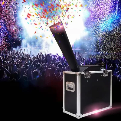 Stage Effect Giant Wedding Petal Paper Maker Electric Shooter Cannon Co2 Confetti Machine