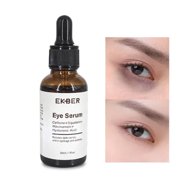 Customize Logo Oem/Odm Instant Lift Caffeine Squalane Niacinamide Hyaluronic Acid Under Eye Care Ordinary Serum