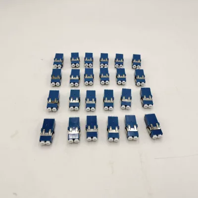 LC Single-mode Duplex Fiber Adapter RJ45 Female Connection Non-standard Spring Contact for Networking Optical Cable Applications