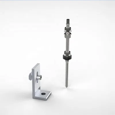 EmperySolar EPR Model AL6005-T5 & SUS304 Fastener Manufacturer Standard L-feet Hanger Bolt for Roof Mounting System