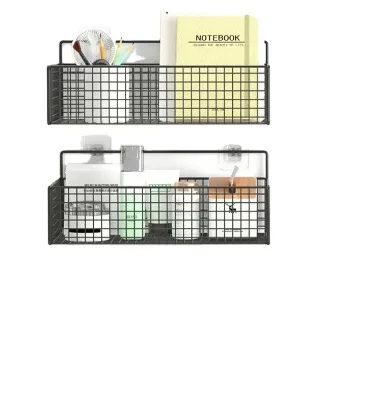 Bath Corner Shower Shelves Adhesive Caddy, Bathroom Shelf Wall Mounted, No Drilling Kitchen Racks Shower Organizer Basket