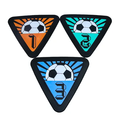 Wholesale Triangular Spot Markers Eco-Friendly PE Anti-Slip Spot Markers for Agility Speed Training with Numbers