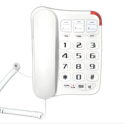 Fixed phone with big button desktop telephone for seniors