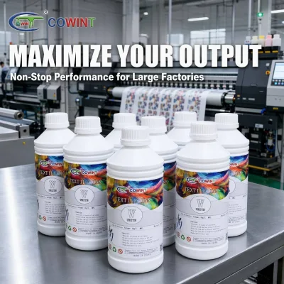 Heat Transfer Film Printing High Opacity Superior Stretchability Smooth Performance Clog-Free DTF Transfer Printer White Ink