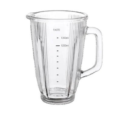 Wholesale 1.75L Soda Lime Glass Blender Jar Verre Strié Ribbed Glass Blender Jar for Panasoni Parts Customizable Colors