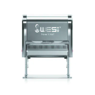 WES Stamp 18x47mm Custom Text Return Stamp with Ready to Use Design for Daily Office Applications