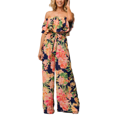 Wholesale Linen Fabric Big Flower Printed Twill Ripstop Styles Women's Clothing Lining Girls' Garments