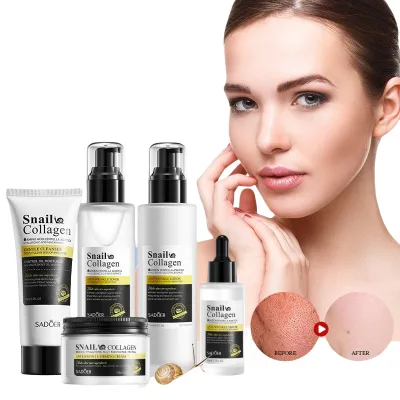 Face Care Snail Collagen Skin Care Kit Remove Fine Line Nourish Moisturizing Anti Aging Repairing Snail Skin Care Set
