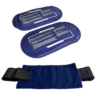 RTS Reusable Ice Packs Gel 25*13cm Hot/Cold Compress Gel Wraps Adjustable & Flexible for Sports Injury Knees Back Shoulders