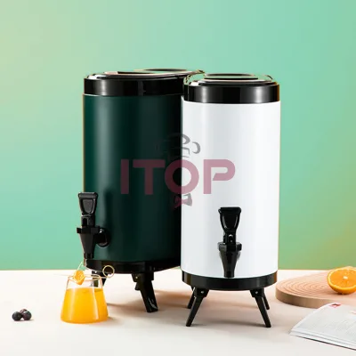 Insulated Beverage Dispenser Coffee Urn Party Double Wall Hot and Cold Beverage Dispenser for Tea Coffee Container