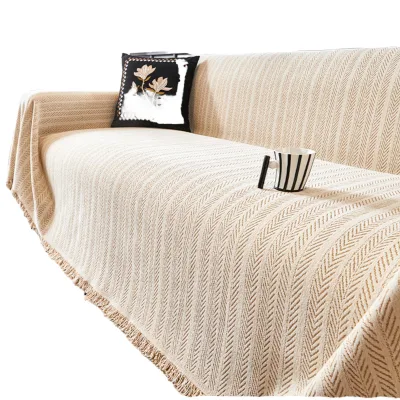 Sofa Cover Fabric Blanket Snownyrl Universal Anti-slip High-grade Simple Sofa Cover Blanket Cover