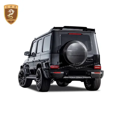 New Design Carbon Fiber Bar-bus Style W464 Rear Trunk Tail Lid Spare Tire Wheel Cover for Mercedes G Class