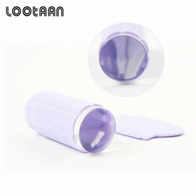 Lootaan Brand Diy Nail Art Stamp Customized Logo Silicone Jelly Nail Stamp  for Cheap Wholesale