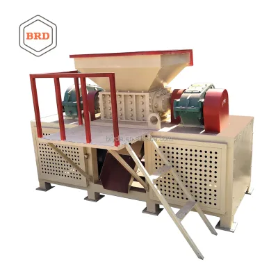 Large Output 44kW Gear-Driven Multifunctional Recycling Shredder Stainless Steel Aluminum Metallurgical Waste Plastic Chips Used