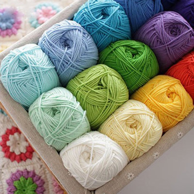 5Ply Wholesale Yarns Knitting Cotton Crochet Milk Cotton Hand Knitting Recycled YarnFor Knitting Work