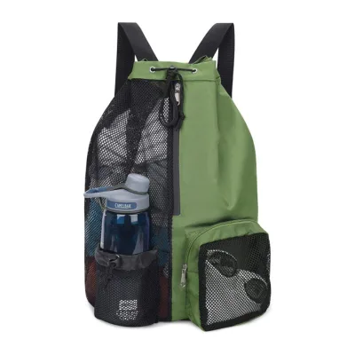New Design Swim Bag Drawstring Backpack Breathable Mesh Backpack