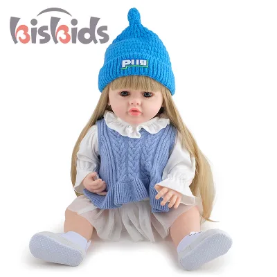 Newborn Soft Fashion 55cm Baby Toys Bebe Reborn Realista Doll Silicone Recien Nacido for Girls Princess