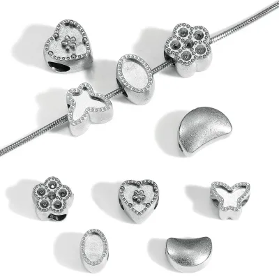 Stainless Steel Pendant Jewelry Making Accessories Exquisite Chain Charms Pendants Waist Beads for DIY Jewelry