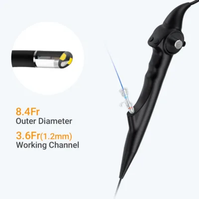 Flexible Reusable Urology Digital Ureteroscope with Instruments Channel Forceps Stone Basket Equipment Urologic Laser by Holmius