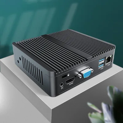 Mini Host PC N2815 Soft Router Single Network Port Fanless PC