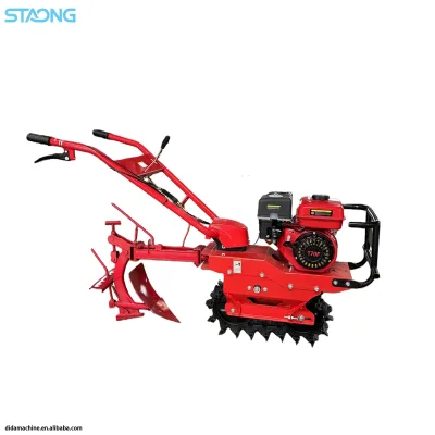 Factory Hot Sale Tracked Machine Agricultural Mini Tiller Weeder/corn Planter Machine Tiller Chain Rail Power Mini Tiller
