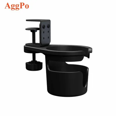 Desk Cup Holder - Under Table Cup Holder Anti-Spill Water Bottle Stand - Coffee Mug Storage for Home Office and School