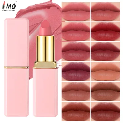 Matte Lipstick No logo Long-lasting Waterproof Pearlescent Finish High Hydration Easy Apply 3.8g 12 Shades