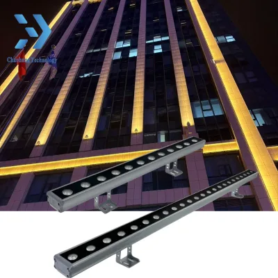 Outdoor Building Shopping Center Solutions IP65 Linear RGB LED Pixel Bar Facade Lighting Strips Aluminum Glass Wall Warehouses