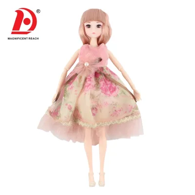 HUADA 2023 11.5 Inch Hard Body Baby Dolls Toy Glass Eye Eyelash Extension Beautiful Doll for Collectors