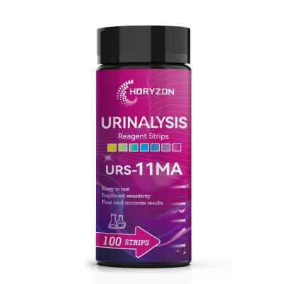 Jilin HongYi URS-11MA Urine Microalbumin Test Strip 11 Parameters CE Certified Class II Medical Device Non Sterile 2-Year Shelf