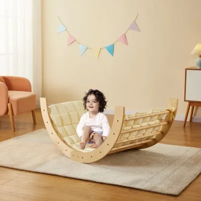 Foldable Climbing Arch Wooden Climbing Frame Montessori Climbing Arch