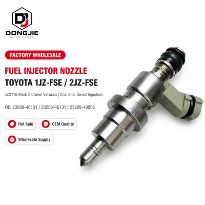 Factory Wholesale Direct Injection Petrol Fuel Injector Assy for Toyota JZX110 Verossa 2.5 3.0 23250-46131 23209-46131