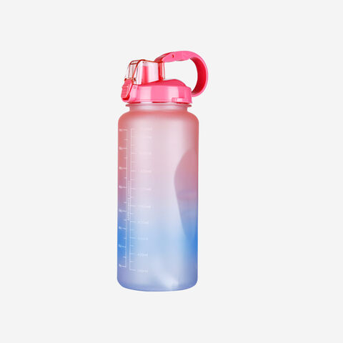 Plastic Water bottle with time marker 64oz.