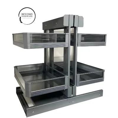 Kitchen Storage Holders Swing Tray Pantry Magic Corner for Kitchen Cabinet Organizer