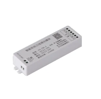 Professional Factory LED Lamp Band Wireless Panel Controller Support APP Dimming 12v 24v Double Color Strip Smart Power Supply