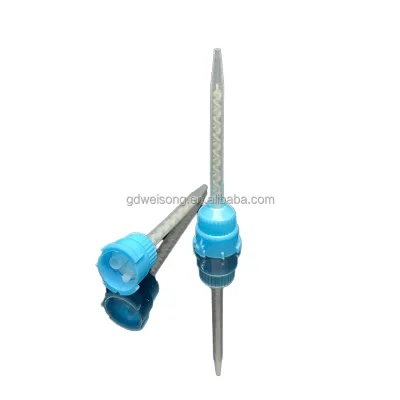Factory Direct B Series 5-16 Static Mixer Twist Lock Stepped Tip Injection Molded 25ml-1:1 -2:1 Two Component Cartridge Mixing