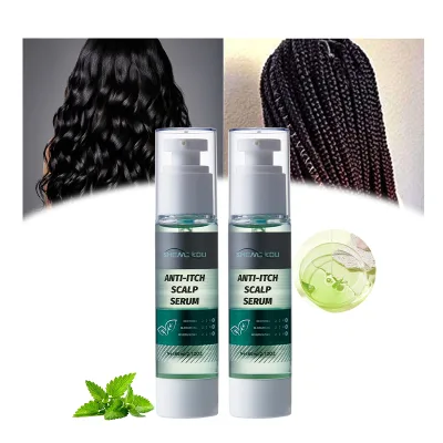 OEM/ODM Organic Hair Care Products Shining Luster Organic Peppermint Oil Scalp Itching Moisture Hair Serum