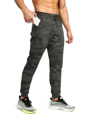 Golf Apparel Performance Black Breathable Quick-Dry With Zippered Pockets and Elastic Waistband Men's Golf Pants